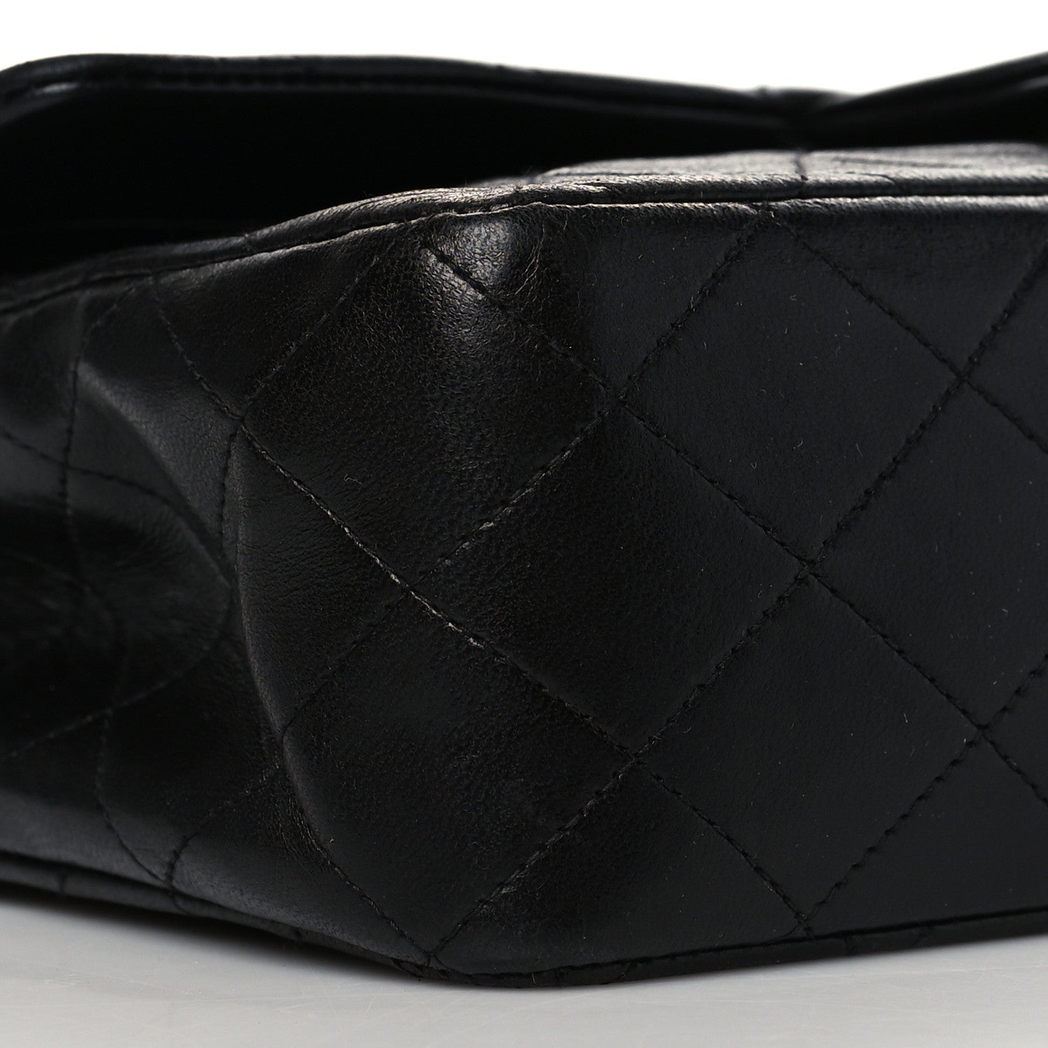 Chanel Lambskin Quilted Medium Double Flap Black 9 of 12