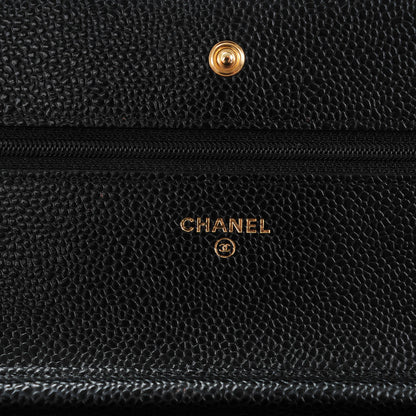Chanel Caviar Quilted Wallet On Chain WOC Black 6 of 8