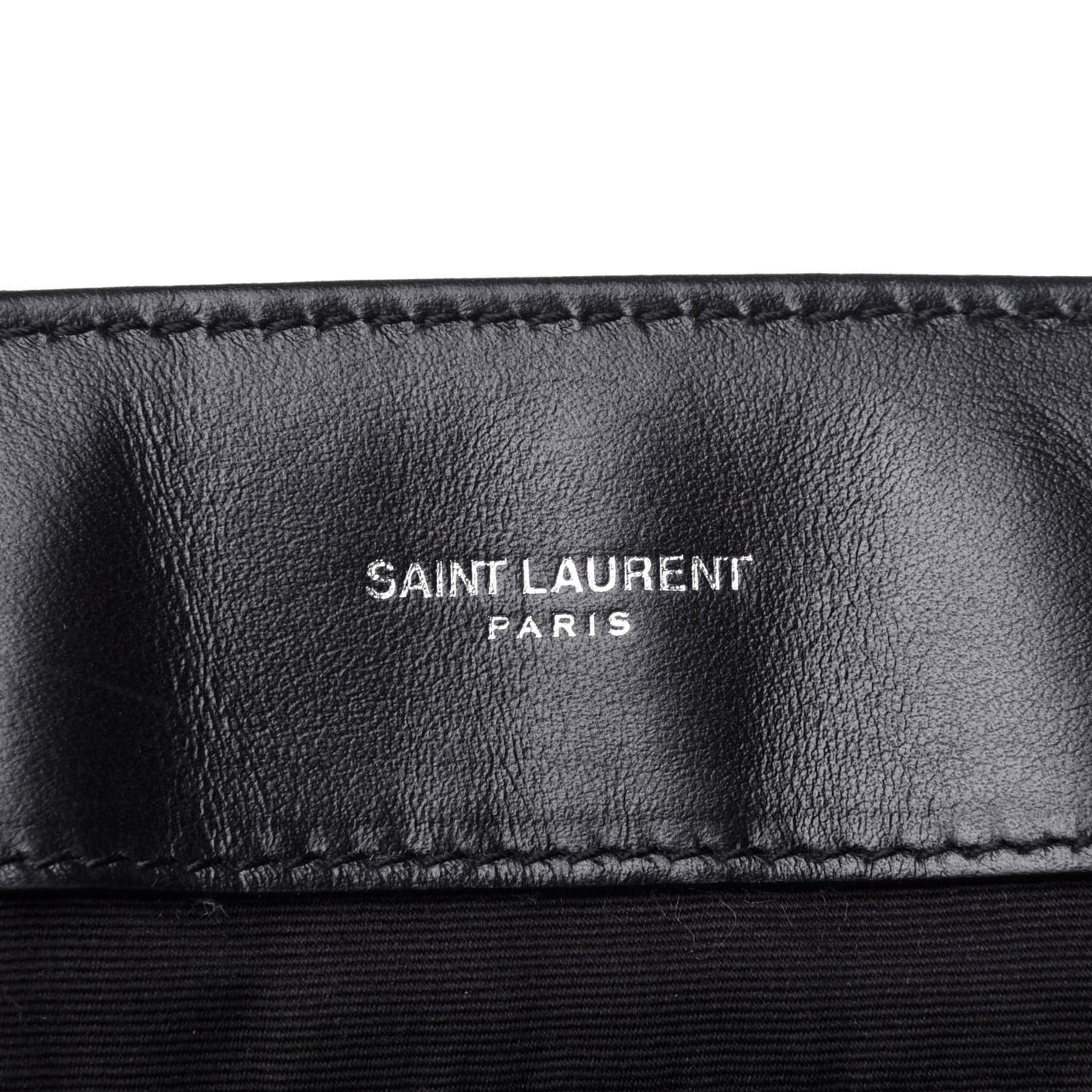 Calfskin Y Quilted Monogram Large Loulou Chain Satchel Black