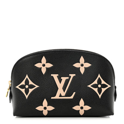Louis Vuitton Empreinte Monogram Giant Cosmetic Pouch Black Beige 1 of 6