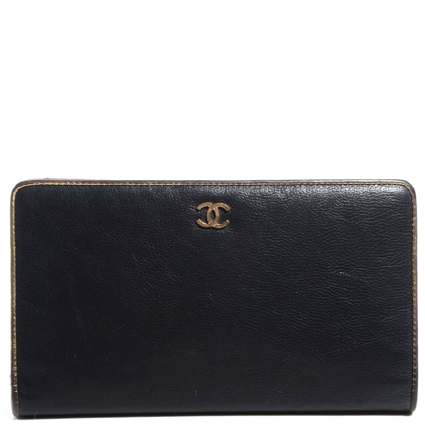 Leather Yen Wallet Black