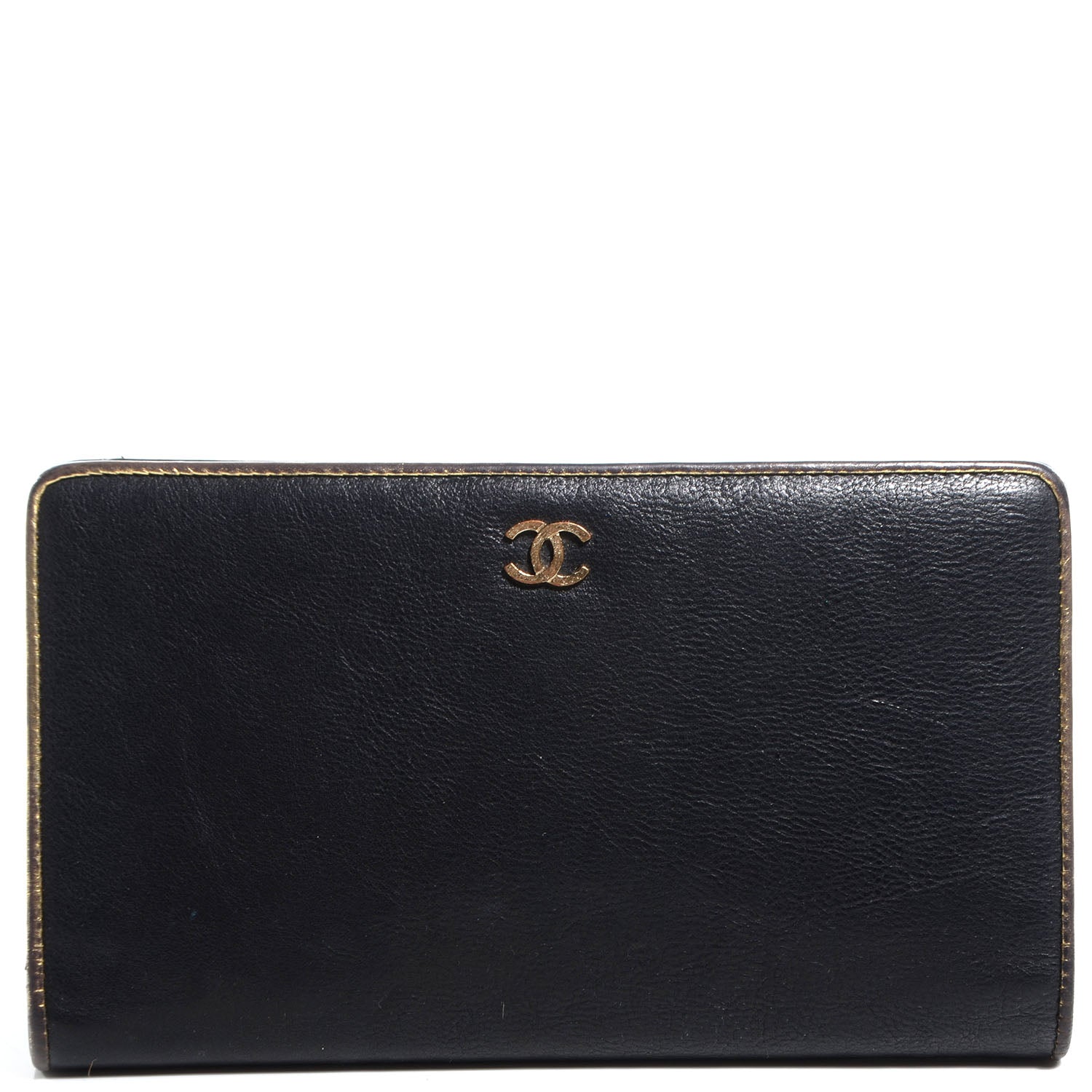 Chanel Leather Yen Wallet Black 1 of 7