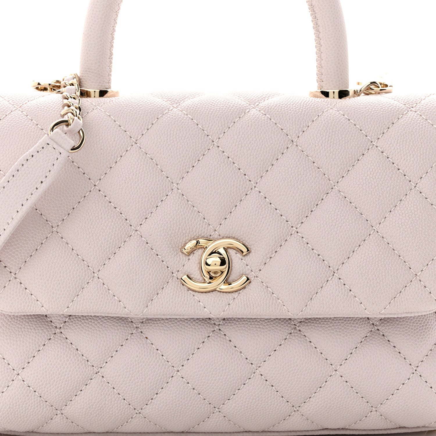 Chanel Caviar Quilted Mini Coco Handle Flap Light Pink 8 of 11