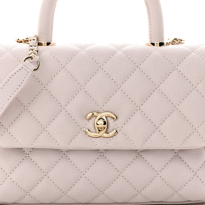 Chanel Caviar Quilted Mini Coco Handle Flap Light Pink 8 of 11