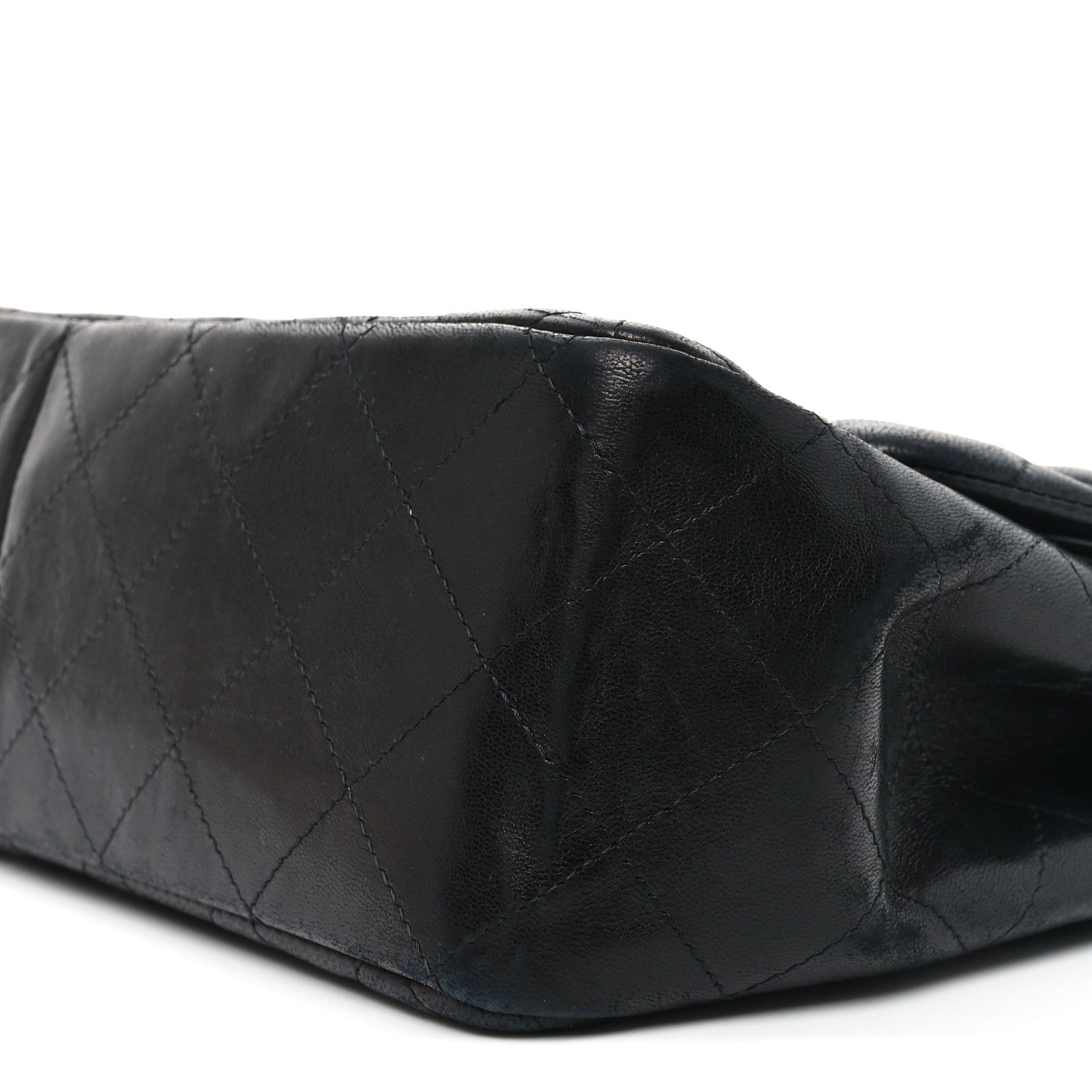 Chanel Lambskin Quilted Jumbo Double Flap So Black 10 of 11