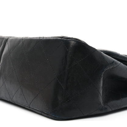 Chanel Lambskin Quilted Jumbo Double Flap So Black 10 of 11