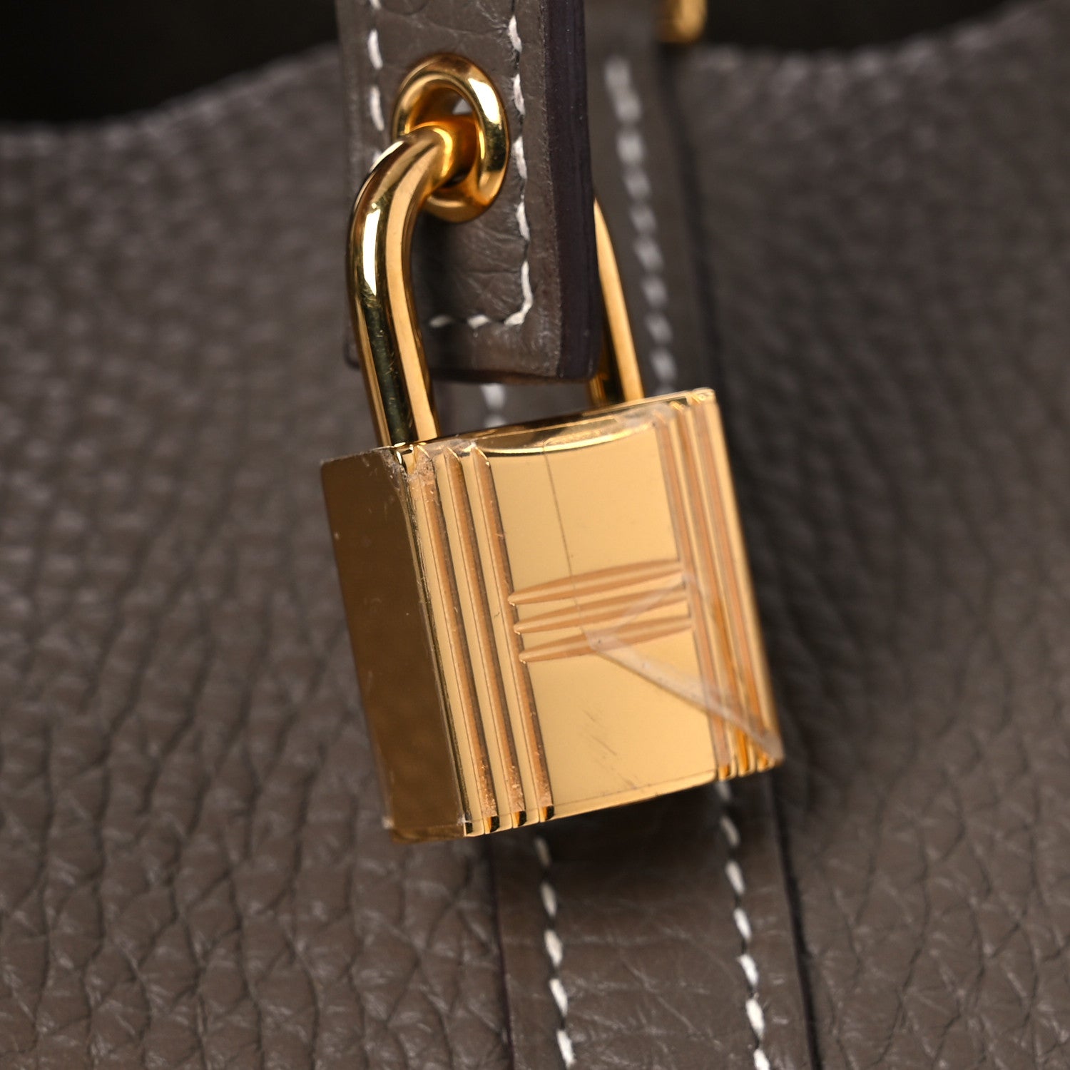 Hermes Taurillon Clemence Picotin Lock 18 PM Etoupe 11 of 11