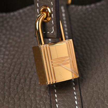 Hermes Taurillon Clemence Picotin Lock 18 PM Etoupe 11 of 11