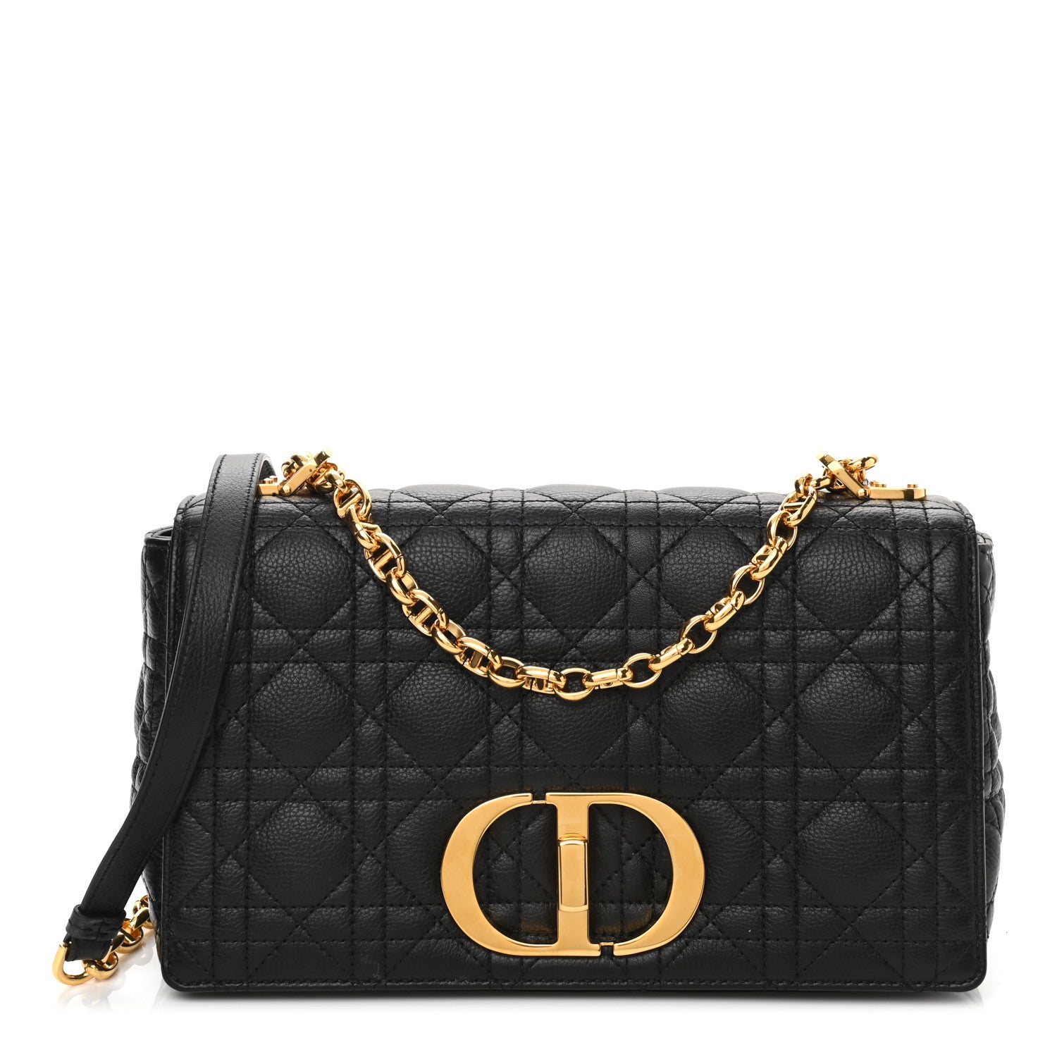 Christian Dior Calfskin Cannage Medium Caro Bag Black 1 of 10