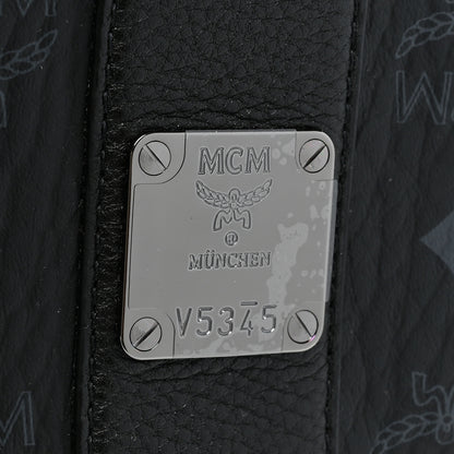 MCM Visetos Medium Liz Reversible Shopper Tote Black 12 of 16