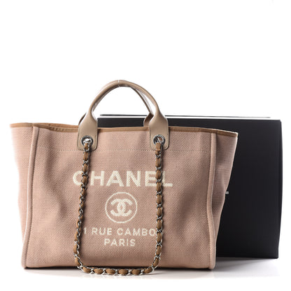 Chanel Canvas Medium Deauville Tote Ecru 12 of 14