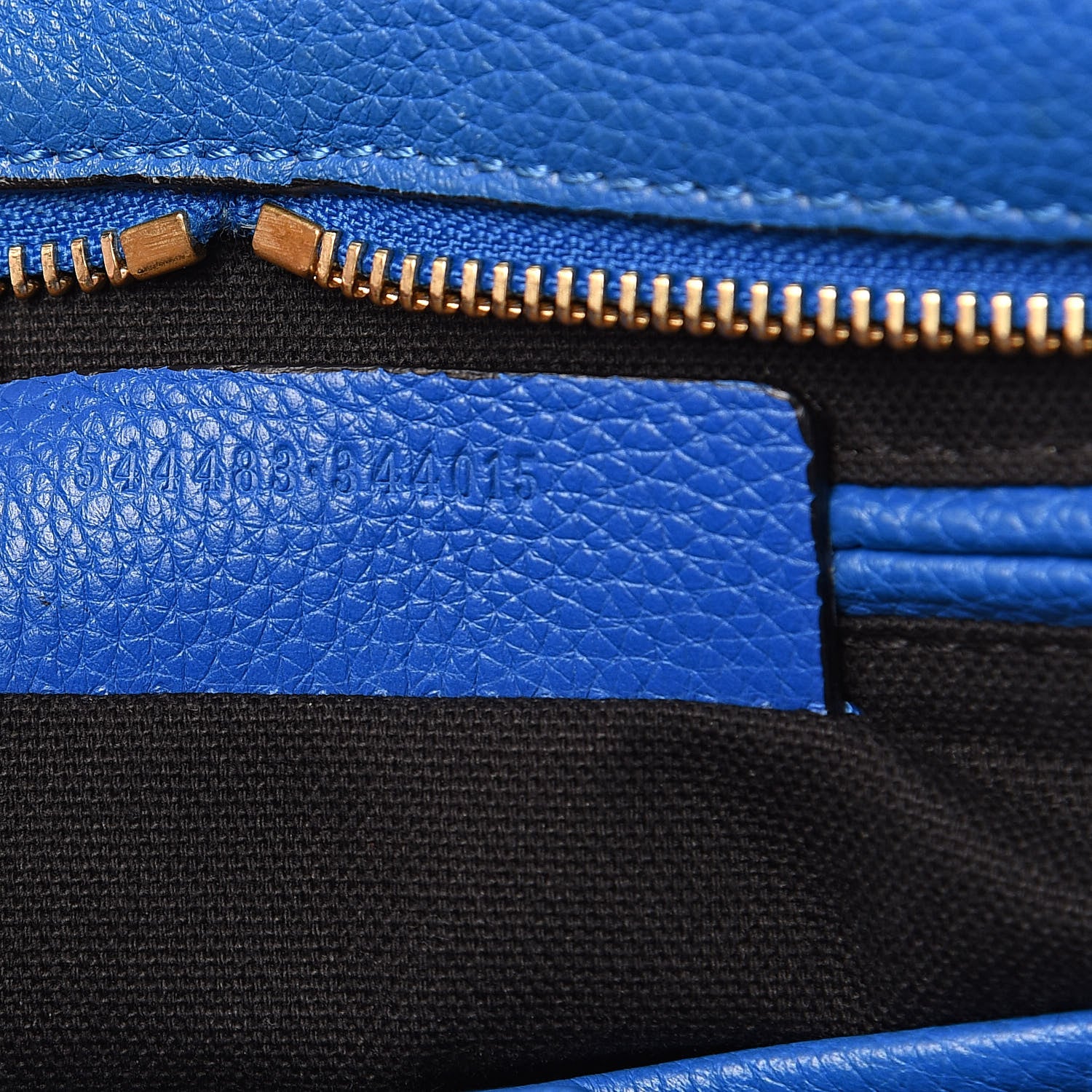 Alexander McQueen Pebbled Calfskin Small Skull Padlock Zip Around Tote Blue 7 of 13