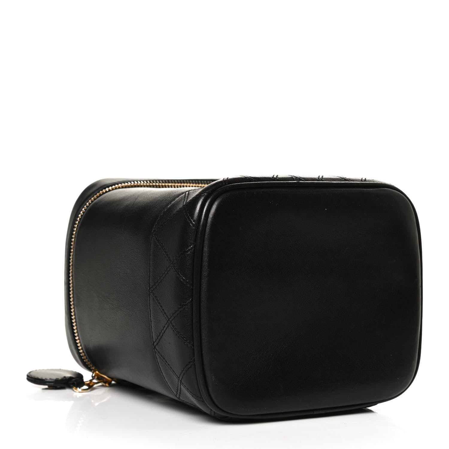 Chanel Calfskin Cosmetic Vanity Bag Black 3 of 10