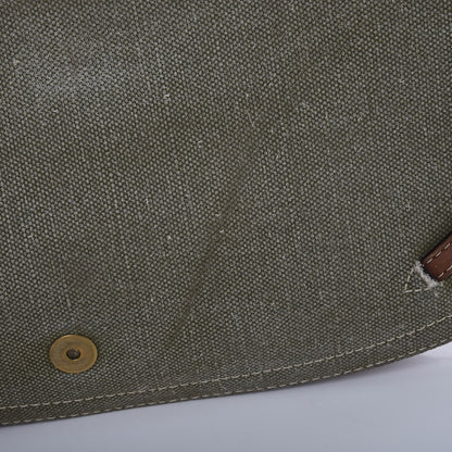 Christian Dior Calfskin Canvas Double Saddle Bag Green 9 of 9
