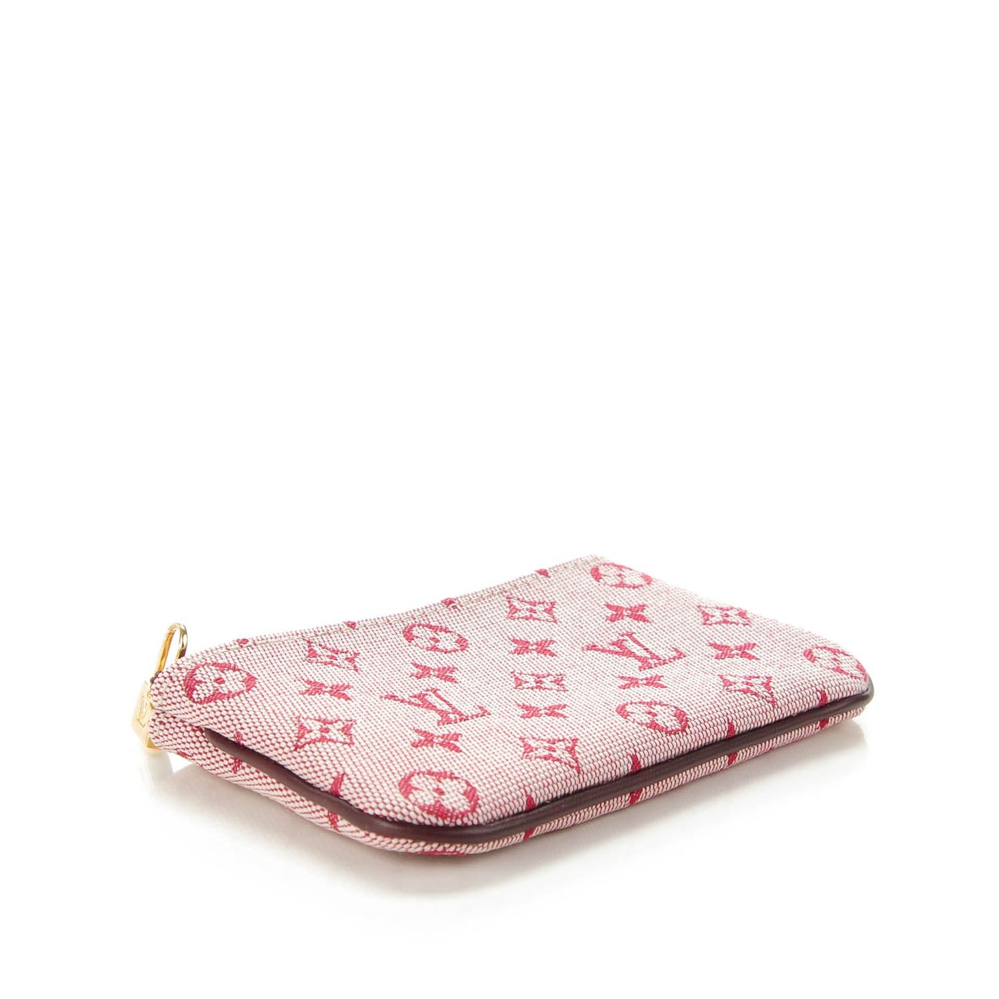 Mini Monogram Key Pouch Cherry