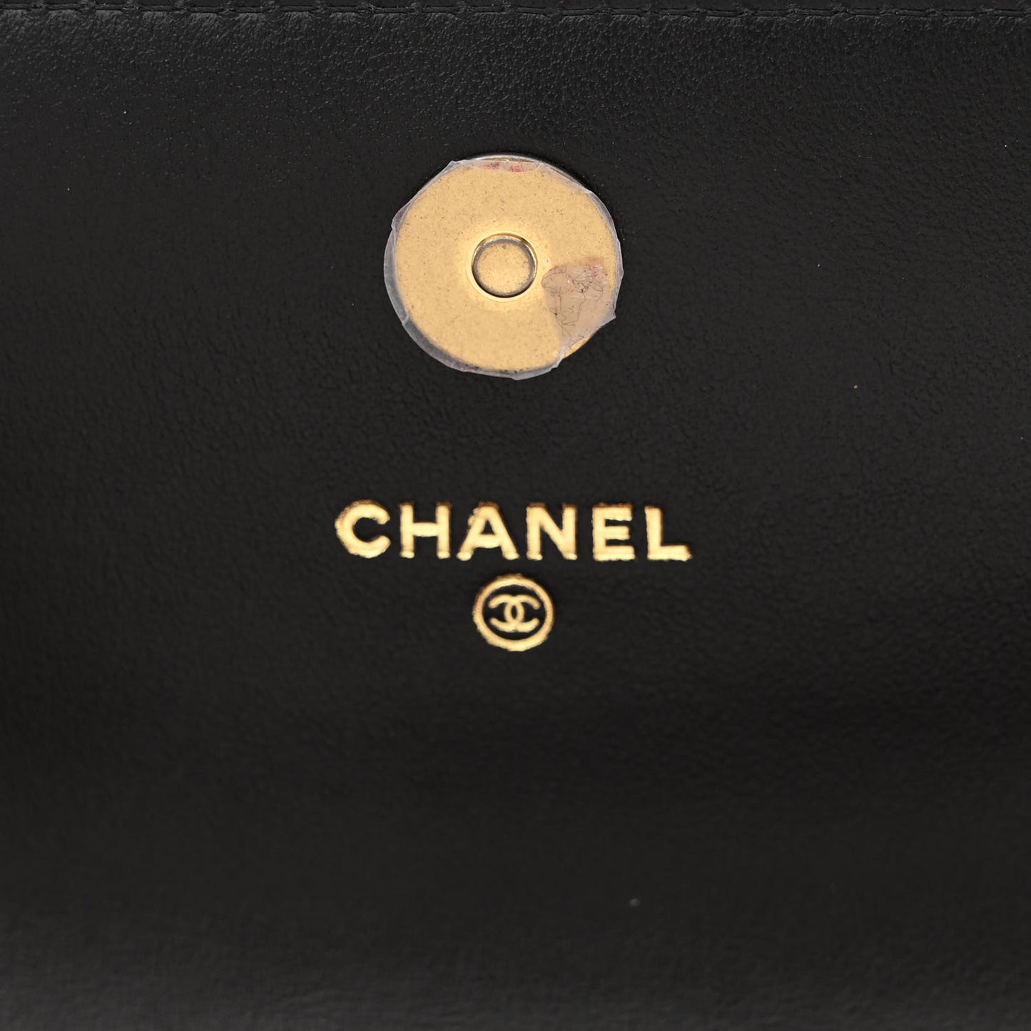 Lambskin Quilted Chanel 19 Flap Clutch Black