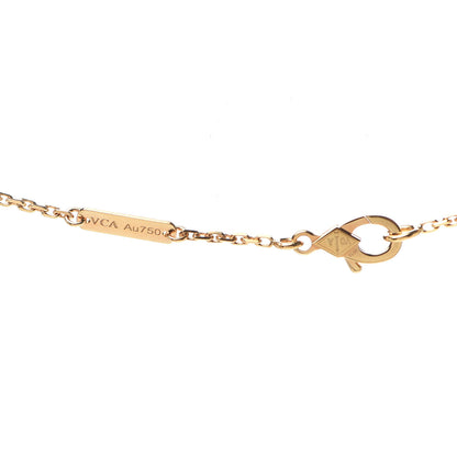 Van Cleef & Arpels 18K Yellow Gold Black Onyx Vintage Alhambra Pendant Necklace 4 of 6