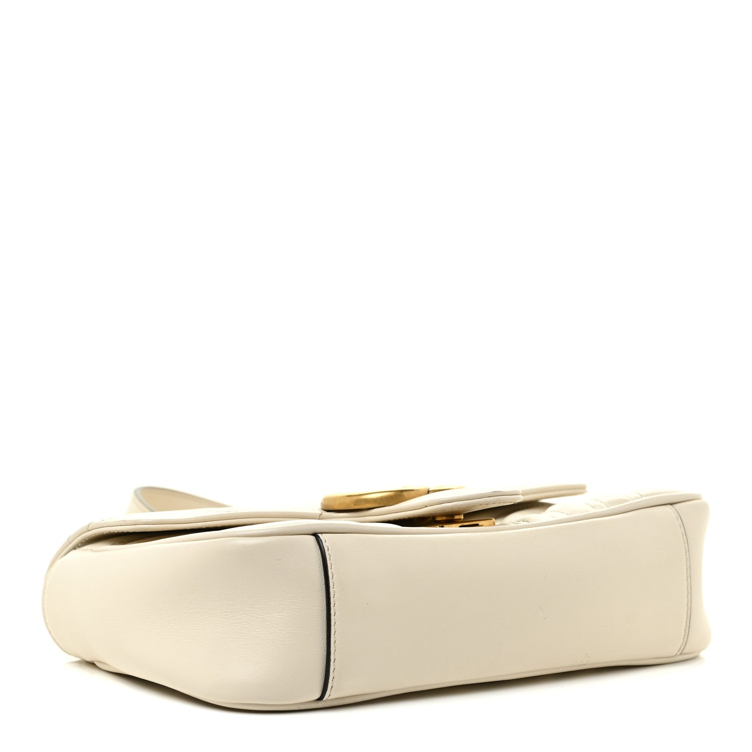 Gucci Calfskin Matelasse Mini GG Marmont Shoulder Bag White 4 of 18