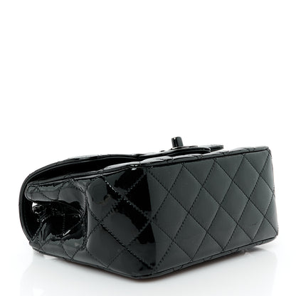 Chanel Patent Calfskin Quilted Mini Square Flap So Black 4 of 11