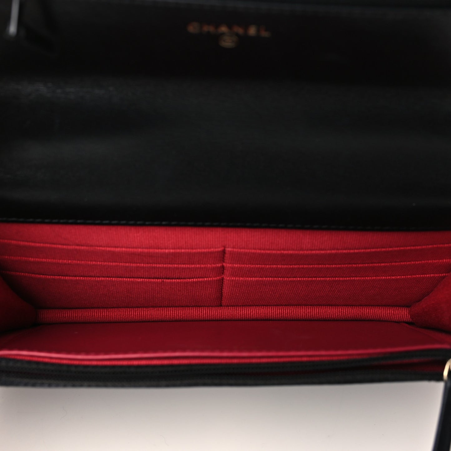 Lambskin Quilted Chanel 19 Wallet On Chain WOC Black