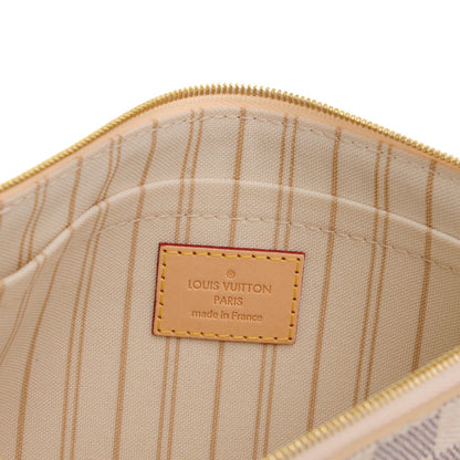 Louis Vuitton Damier Azur Neverfull MM GM Pochette 6 of 7