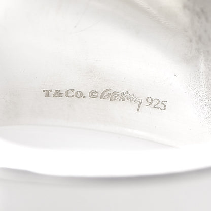 Tiffany Sterling Silver Frank Gehry Torque Wide Band Ring 53 6.5 4 of 4