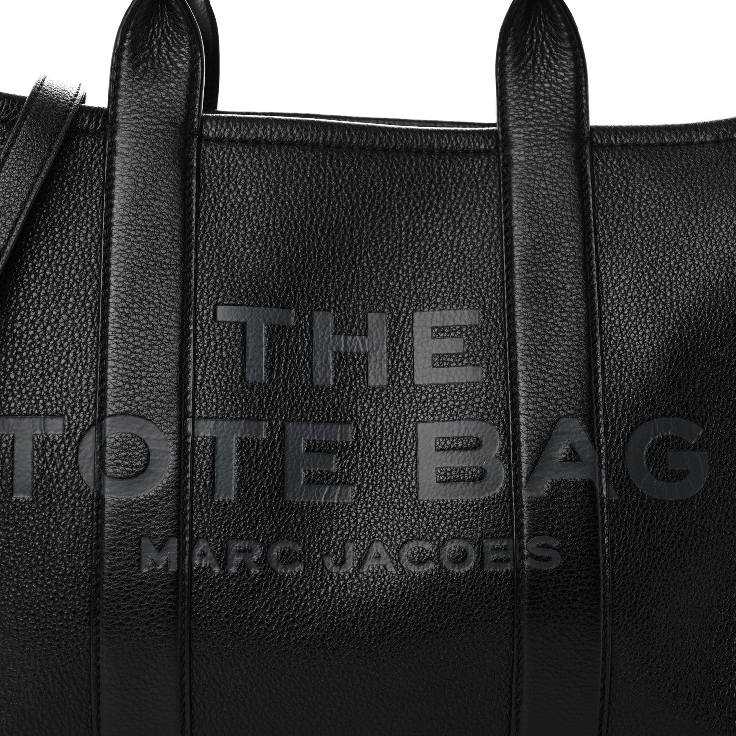 Marc Jacobs Grained Calfskin Medium The Tote Bag Black 8 of 10