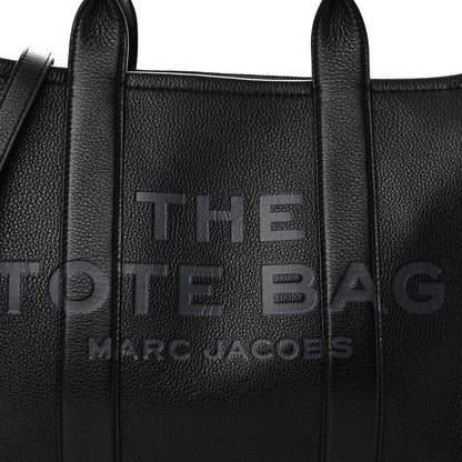 Marc Jacobs Grained Calfskin Medium The Tote Bag Black 8 of 10