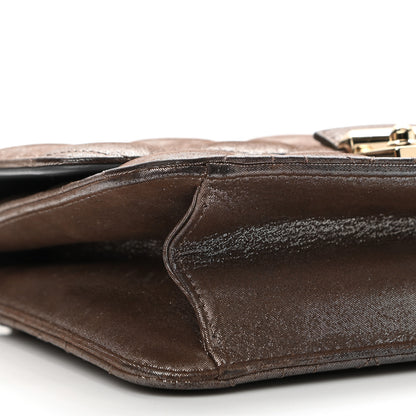 Christian Dior Metallic Calfskin Cannage Miss Dior Promenade Pouch Brown 9 of 11