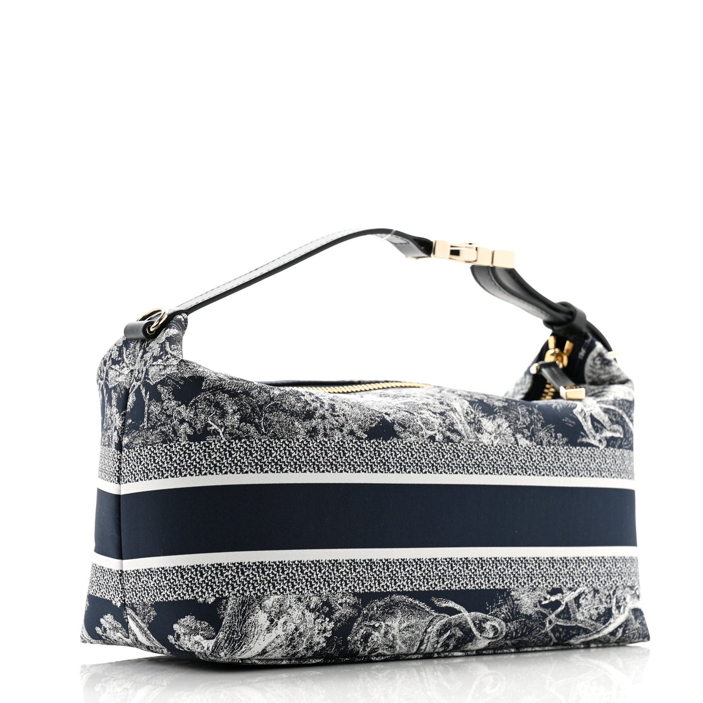 Technical Fabric Toile De Jouy DiorTravel Nomad Pouch Blue