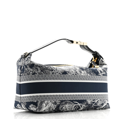 Christian Dior Technical Fabric Toile De Jouy DiorTravel Nomad Pouch Blue 3 of 8