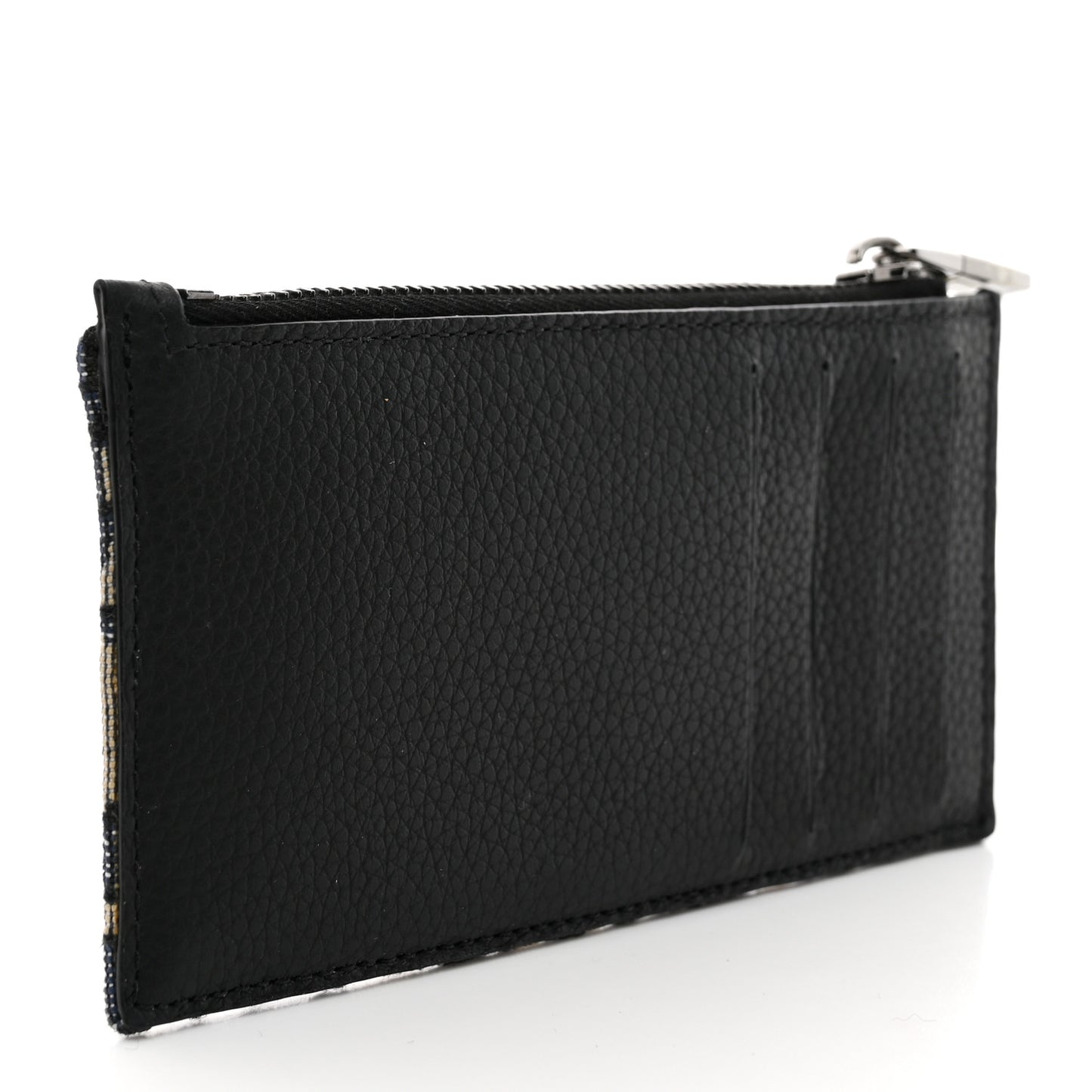 Oblique Dior Pouch Wallet Black