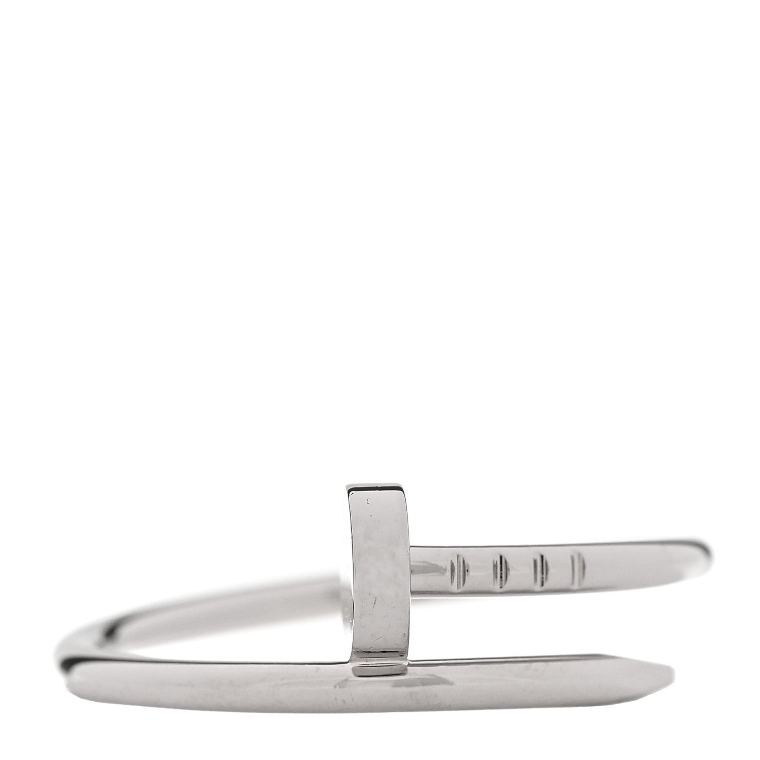 Cartier 18K White Gold Small Juste Un Clou Ring 59 8.75 1 of 6