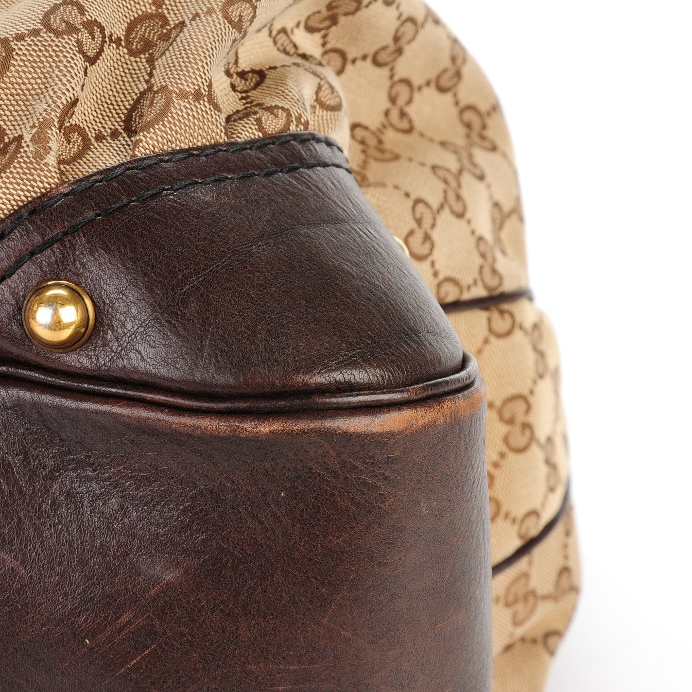 Monogram Large Jockey Hobo Dark Brown