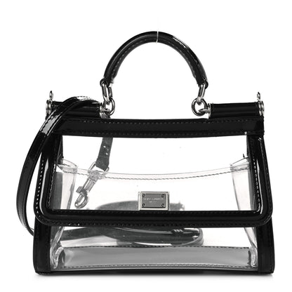 Dolce & Gabbana PVC Small Miss Sicily Satchel Transparent Black 1 of 8