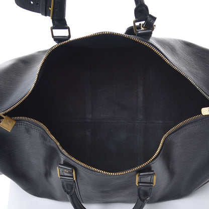 Louis Vuitton Epi Keepall 50 Black 5 of 6