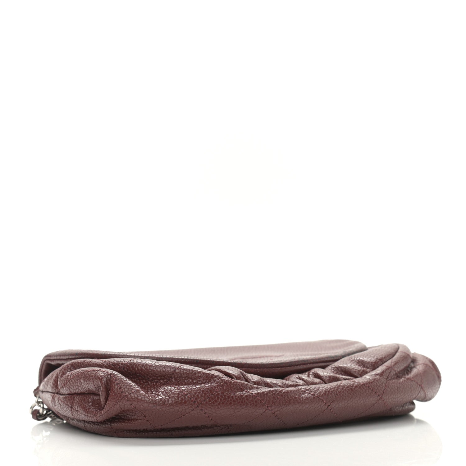 Chanel Caviar Half Moon Wallet On Chain WOC Dark Red 4 of 16