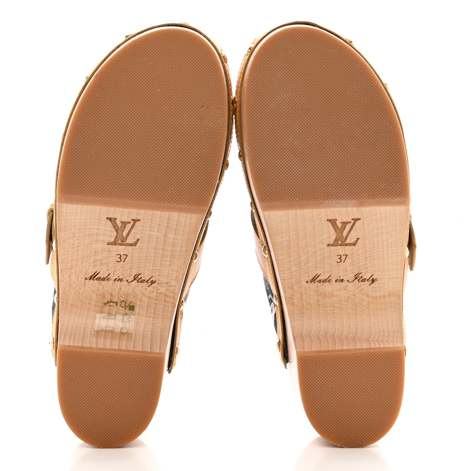 Louis Vuitton Jacquard Since 1854 Cottage Clog Mules 37 Blue 5 of 8