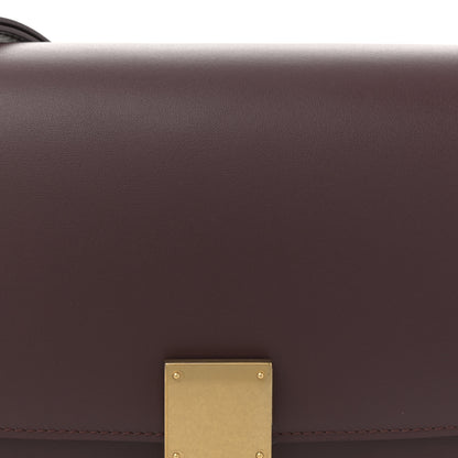 Celine Box Calfskin Medium Classic Box Flap Bag Burgundy 8 of 11