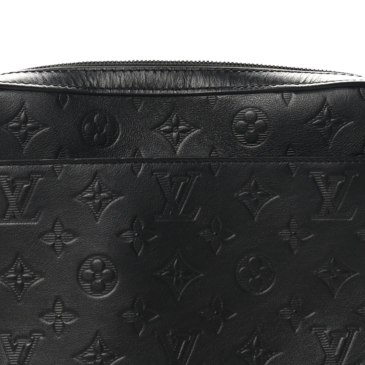 Calfskin Monogram Shadow Duo Messenger Black