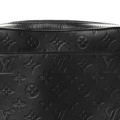 Louis Vuitton Calfskin Monogram Shadow Duo Messenger Black 7 of 10