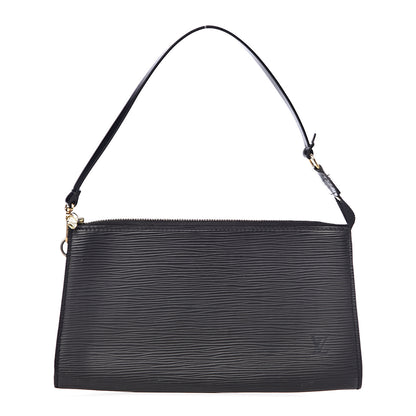 Louis Vuitton Epi Pochette Accessories 24 Black 1 of 7