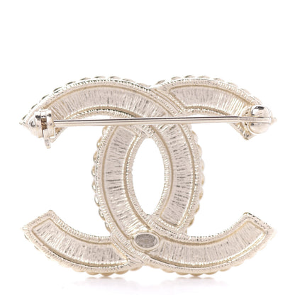 Chanel Pearl Crystal April In Paris CC Brooch Gold 3 of 5