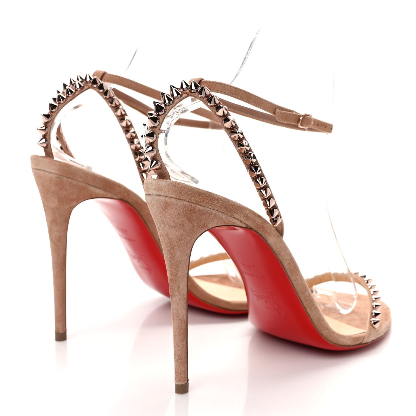Veau Velour Spiked So Me 100 Sandals 38.5 Courtisane Bronze