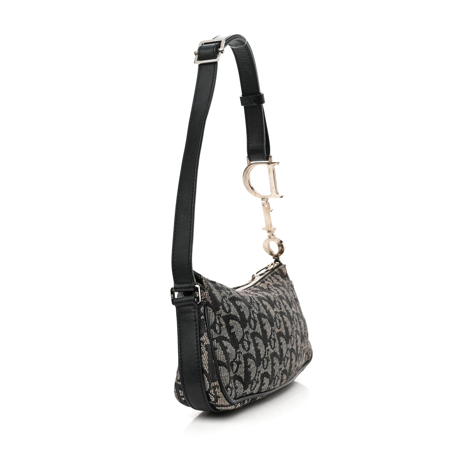 Monogram Shoulder Bag Pochette Black
