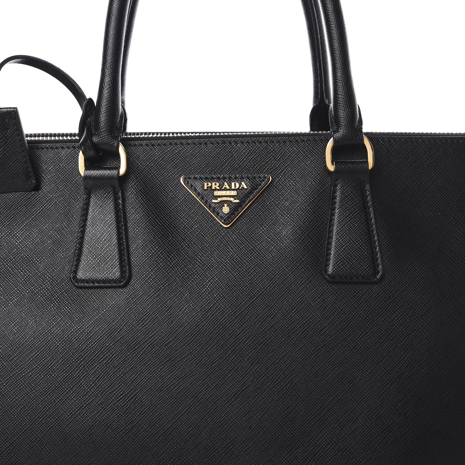 Prada Saffiano Medium Galleria Double Zip Tote Black 11 of 21