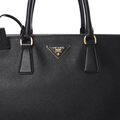 Prada Saffiano Medium Galleria Double Zip Tote Black 11 of 21