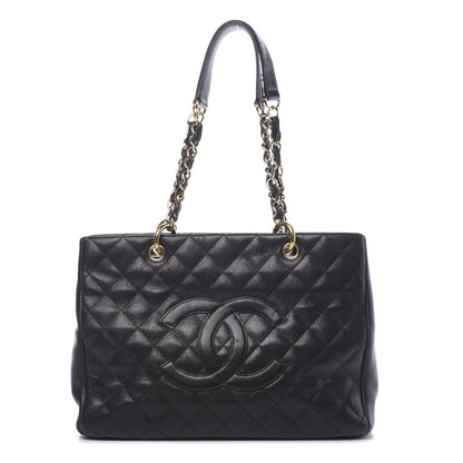 Chanel Caviar Quilted Grand Shopping Tote GST Black 1 of 16