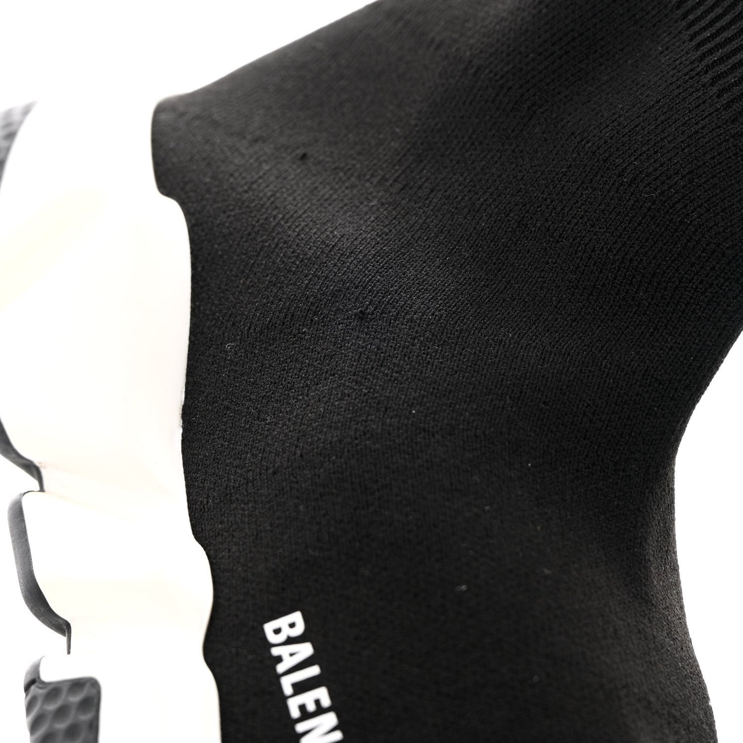 Neoprene Knit Mens Speed Sneakers 41 Black White