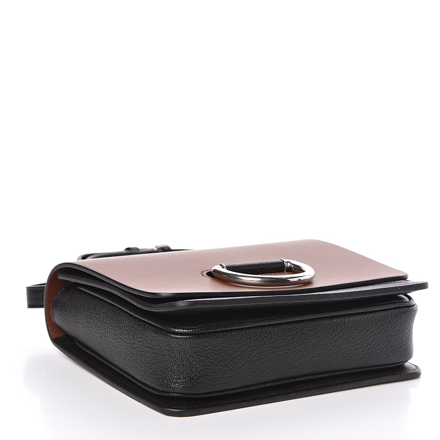 Burberry Calfskin Small D-Ring Bag Tan Black 4 of 10